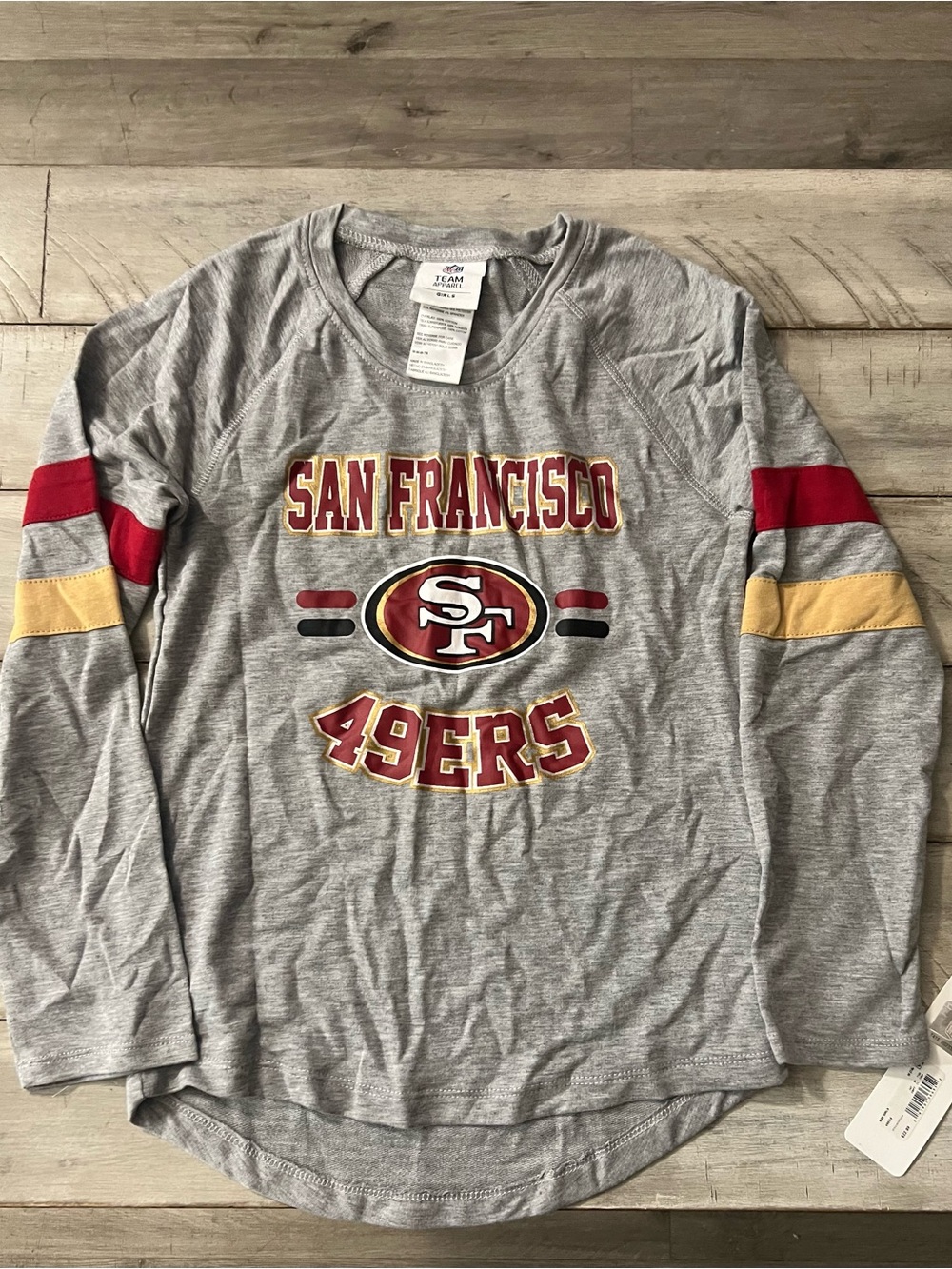 San Francisco 49ers Gray Long Sleeve Tee